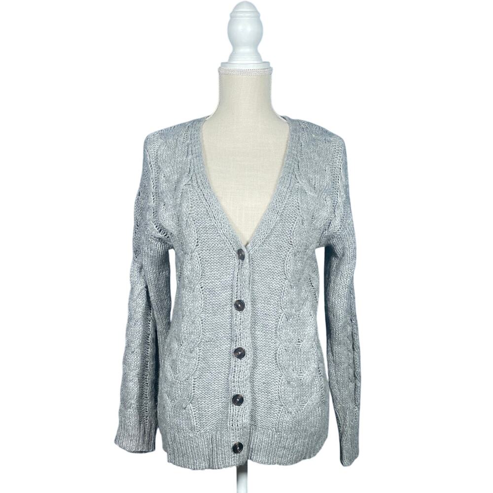 Wild Fable Cardigan Sweater Womens Small Gray Button-Up Casual Workwear